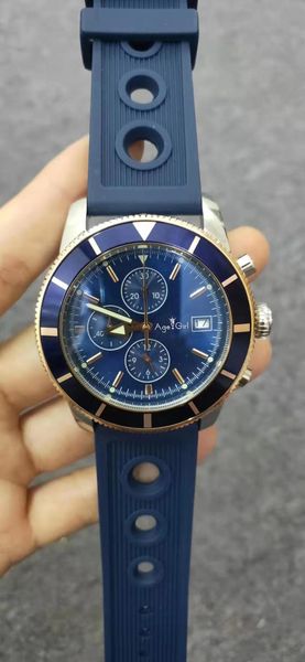 wristwatches brand quartz chronograph men satch sapphire superocean stainless steel rotatable bezel black blue rubber ceramic watches, Slivery;brown
wristwatches brand quartz chronograph men satch sapphire superocean stainless steel rotatable bezel black blue rubber ceramic watches, Slivery;brown