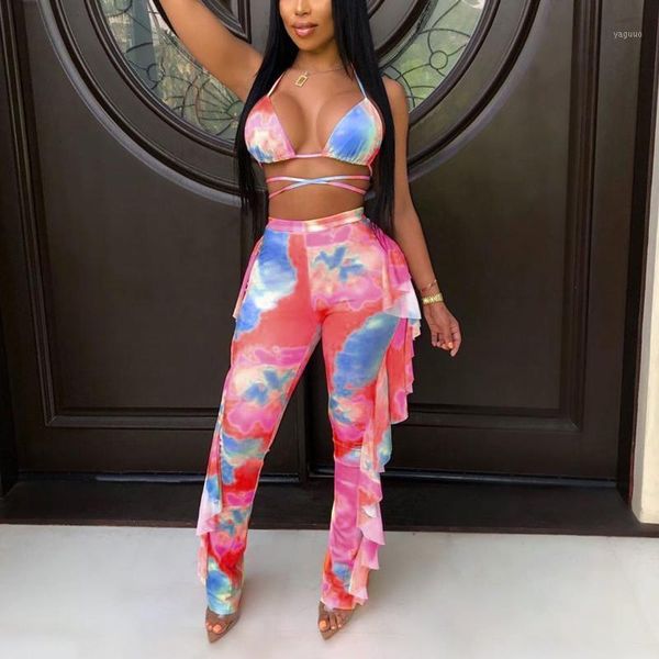 women's swimwear summer three pieces outfits crop and ruffle long pants sets with panties digital printing swimsuit biquini#35, White;black
women's swimwear summer three pieces outfits crop and ruffle long pants sets with panties digital printing swimsuit biquini#35, White;black