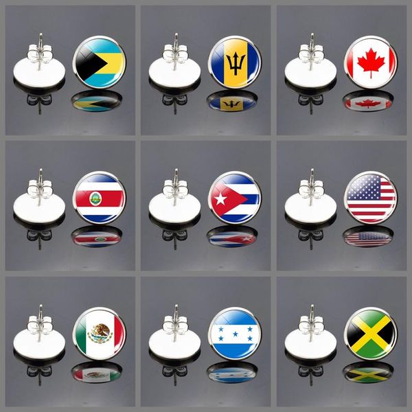 stud fashion women silver plated national flag earrings canada america mexico jamaica bahamas cuba barbados glass dome, Golden;silver
stud fashion women silver plated national flag earrings canada america mexico jamaica bahamas cuba barbados glass dome, Golden;silver