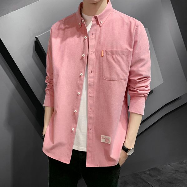 Long sleeve shirt men's Korean fashion Lapel 2021 spring and Autumn Oxford spinning casual, White;black
Long sleeve shirt men's Korean fashion Lapel 2021 spring and Autumn Oxford spinning casual, White;black