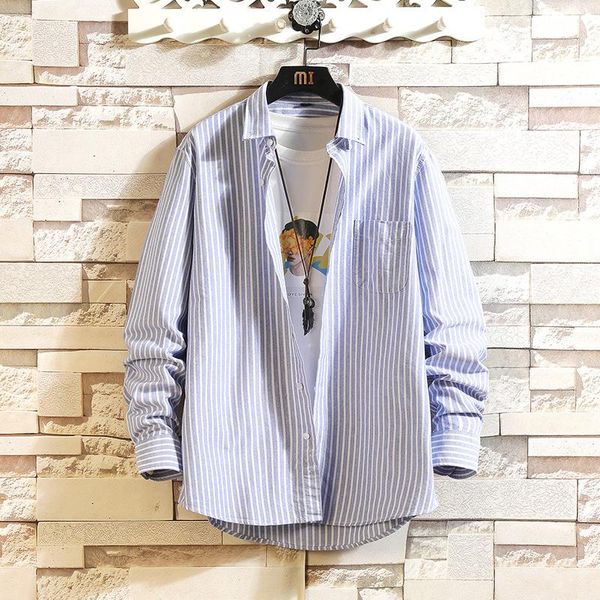 men's casual shirts 2022 slim fit mens business long sleeved shirt classic striped male social dress, White;black
men's casual shirts 2022 slim fit mens business long sleeved shirt classic striped male social dress, White;black