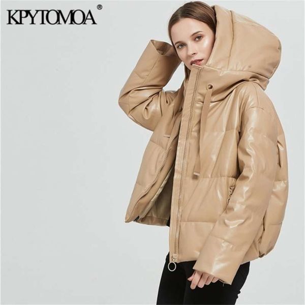 kpytomoa women fashion thick warm faux leather padded jacket coat vintage long sleeve oversized parka female outerwear chic 210927, Black
kpytomoa women fashion thick warm faux leather padded jacket coat vintage long sleeve oversized parka female outerwear chic 210927, Black