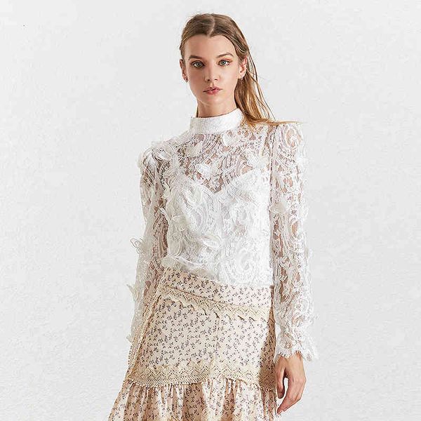 white and black butterfly lace patchwork shirt for women stand collar lantern long sleeve perspective mesh blouse female fashion new
white and black butterfly lace patchwork shirt for women stand collar lantern long sleeve perspective mesh blouse female fashion new