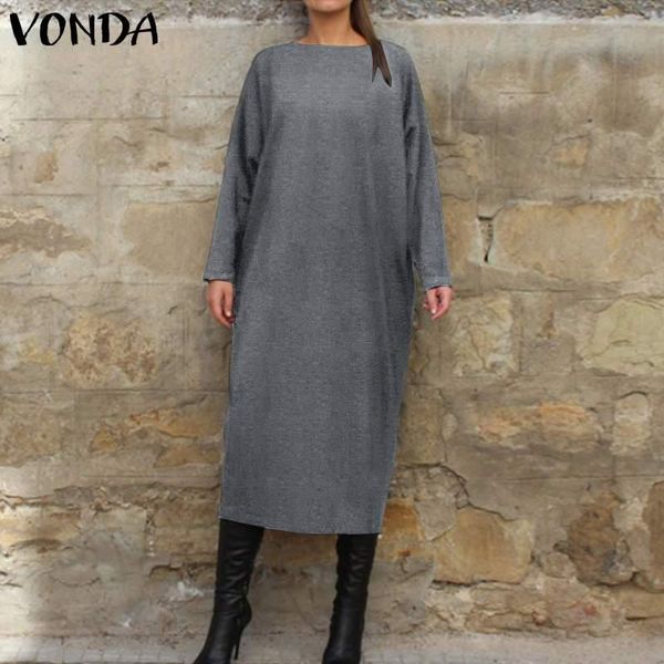 spring autumn dress long sleeve mid-calf female swearshirts 2021 vonda robe casual pullover ladies vestidos dresses, Black;gray
spring autumn dress long sleeve mid-calf female swearshirts 2021 vonda robe casual pullover ladies vestidos dresses, Black;gray