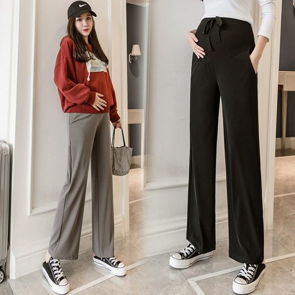 maternity bottoms pregnant women's wide-leg pants autumn and winter thickening women belly lift leisure all-match tide mom, White
maternity bottoms pregnant women's wide-leg pants autumn and winter thickening women belly lift leisure all-match tide mom, White