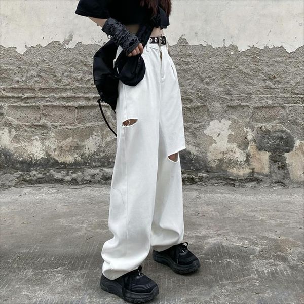 ripped summer vintage straight womens jean baggy high waist streetwear pants femme wide leg white mom denim trouser, Blue
ripped summer vintage straight womens jean baggy high waist streetwear pants femme wide leg white mom denim trouser, Blue