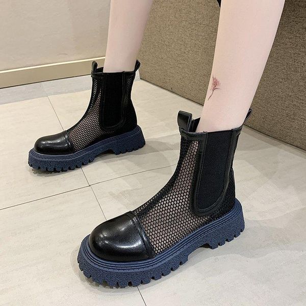 boots all-match thick-soled heightened ladies short summer fashion trend british style, Black
boots all-match thick-soled heightened ladies short summer fashion trend british style, Black