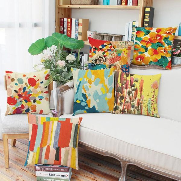 modern abstract oil painting 3d printing composite linen pillow cover wholesale car sofa cushion waist pad sets home decoration cushion/deco
modern abstract oil painting 3d printing composite linen pillow cover wholesale car sofa cushion waist pad sets home decoration cushion/deco