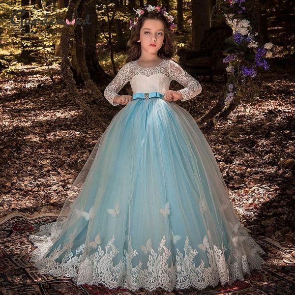 girl's dresses sky blue lace flower girl dress full sleeves transparent birthday puffy princess first communion, Red;yellow
girl's dresses sky blue lace flower girl dress full sleeves transparent birthday puffy princess first communion, Red;yellow