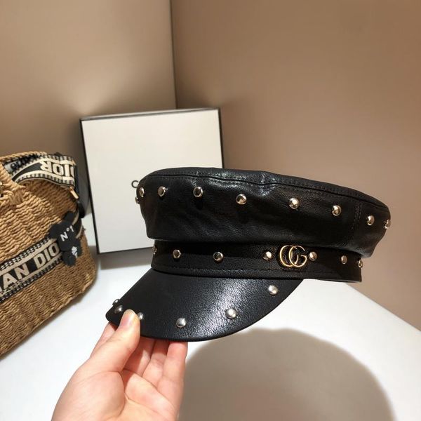 stingy brim hats european and american personality rivet punk style navy hat men women the same flat cap fashion street cg sboy, Blue;gray
stingy brim hats european and american personality rivet punk style navy hat men women the same flat cap fashion street cg sboy, Blue;gray