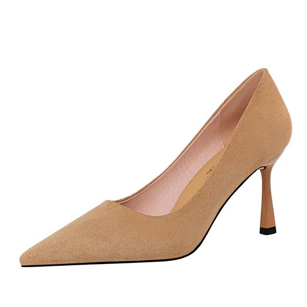dress shoes 2021 est fashion high heels simple pointed toe thin ladies party shallow yellow women pumps g0399, Black
dress shoes 2021 est fashion high heels simple pointed toe thin ladies party shallow yellow women pumps g0399, Black