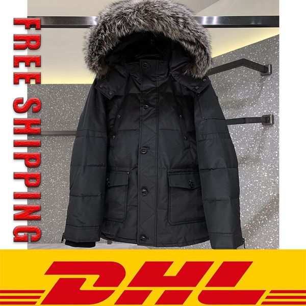 dhl hip mens parkas winter canada down jacket real wolf fur hooded budge size windbreaker warm, Black
dhl hip mens parkas winter canada down jacket real wolf fur hooded budge size windbreaker warm, Black