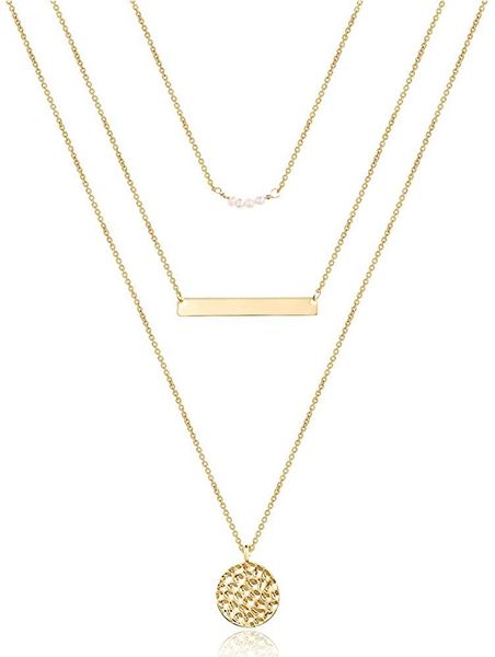 pendant necklaces dainty layered choker necklace handmade 14k gold plated multilayer bar adjustable layering for women, Silver
pendant necklaces dainty layered choker necklace handmade 14k gold plated multilayer bar adjustable layering for women, Silver