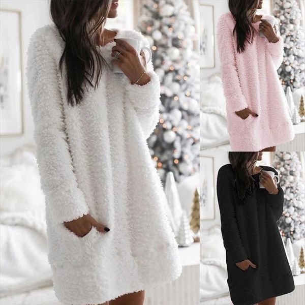 plush sweater long sleeve casual women dress loose sleepwear winter autumn warm pullovers jumper dresses streetwear, Black;gray
plush sweater long sleeve casual women dress loose sleepwear winter autumn warm pullovers jumper dresses streetwear, Black;gray