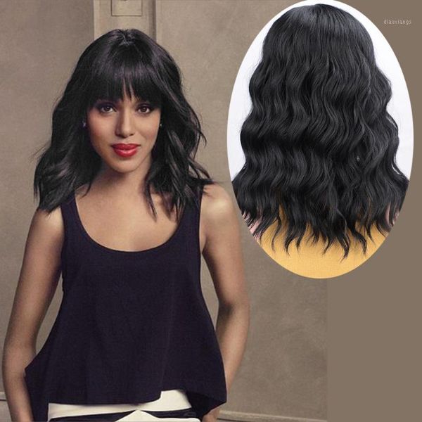 short kinky curly natural black women's wigs with bangs synthetic hair for women african american cosplay party wig1
short kinky curly natural black women's wigs with bangs synthetic hair for women african american cosplay party wig1