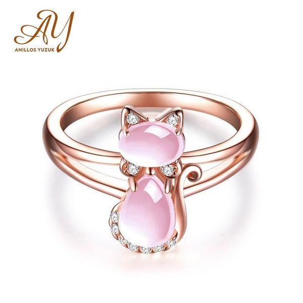 cluster rings anillos yuzuk trendy rose gold european style crystal pink lovely cat shape 925 silver jewelry birthday gift ring, Golden;silver
cluster rings anillos yuzuk trendy rose gold european style crystal pink lovely cat shape 925 silver jewelry birthday gift ring, Golden;silver