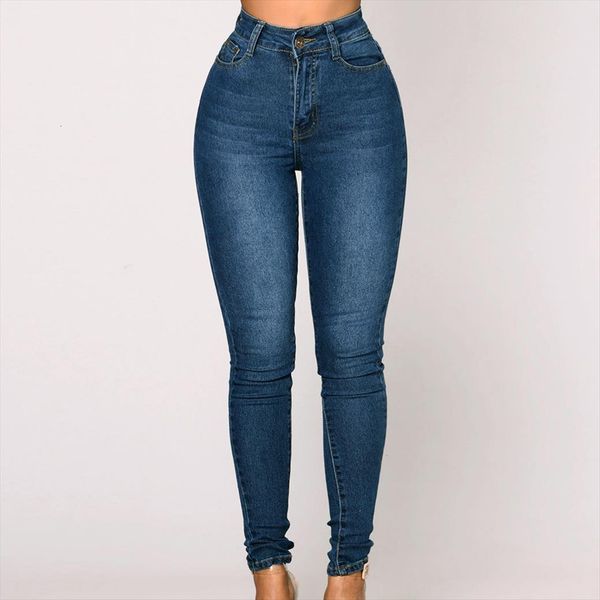 Autumn High Waist Straight Fashion Womens Jean Elastic Skinny Solid Washed Denim Cowboy Long Pencil Pants, Blue
Autumn High Waist Straight Fashion Womens Jean Elastic Skinny Solid Washed Denim Cowboy Long Pencil Pants, Blue