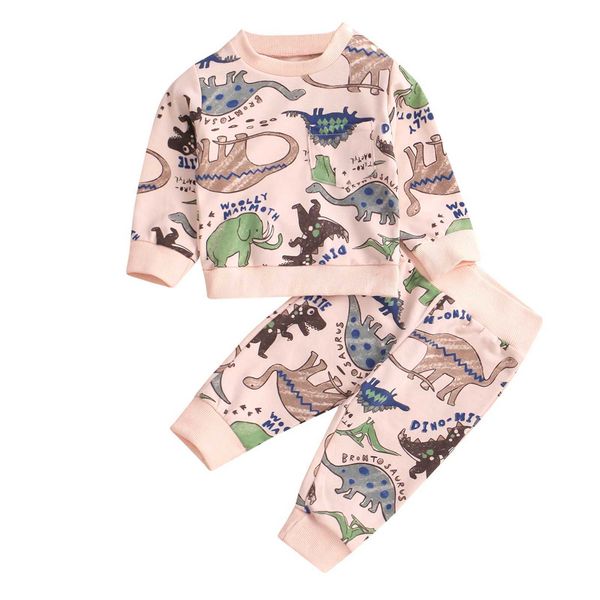 2pcs baby tracksuit, cartoon dinosaur long sleeve pullover + casual pants for toddler boys, girls, 3-24 months g1023, White
2pcs baby tracksuit, cartoon dinosaur long sleeve pullover + casual pants for toddler boys, girls, 3-24 months g1023, White