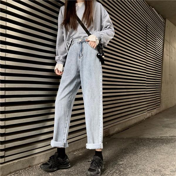 women's jeans 2021 boyfriend jean femme casual loose vintage pants women high waisted denim plus size mujer, Blue
women's jeans 2021 boyfriend jean femme casual loose vintage pants women high waisted denim plus size mujer, Blue
