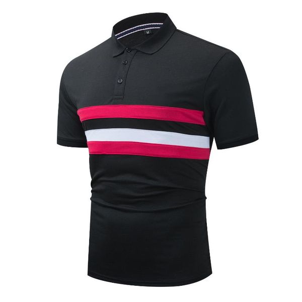men's polos shirts men t-shirt short sleeve contrast color clothing summer streetwear casual fashion 2021, White;black
men's polos shirts men t-shirt short sleeve contrast color clothing summer streetwear casual fashion 2021, White;black