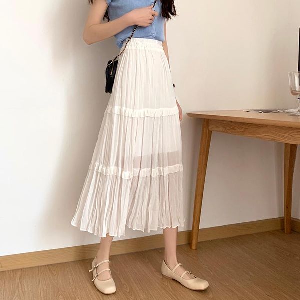 skirts summer 2021 whom long a-line skirt of tall waist design feeling show thin step pleated, Black
skirts summer 2021 whom long a-line skirt of tall waist design feeling show thin step pleated, Black