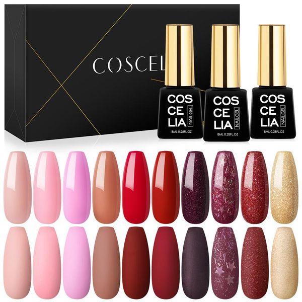gel nail polish set manicure kit for varnishes hybrid art semi permanent uv, Red;pink
gel nail polish set manicure kit for varnishes hybrid art semi permanent uv, Red;pink