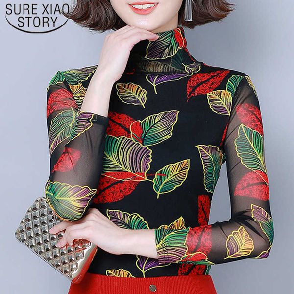 fashion spring autumn printed bottoms women blouses turtleneck long sleeve slim mesh hollow ladies plus size 7511 50 210527, White
fashion spring autumn printed bottoms women blouses turtleneck long sleeve slim mesh hollow ladies plus size 7511 50 210527, White