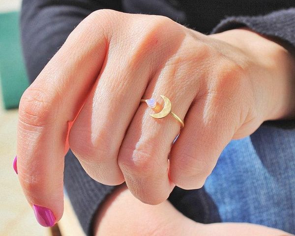 1pc gold color mini star cute moon open ring for women moonstone opening jewelry gift cluster rings, Golden;silver
1pc gold color mini star cute moon open ring for women moonstone opening jewelry gift cluster rings, Golden;silver