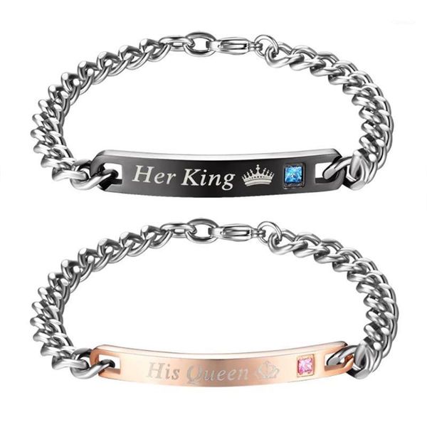 charm bracelets his queen her king couple spliced heart inlay zircon titanium steel hand chain man and women trendy jewelry cnt 66, Golden;silver
charm bracelets his queen her king couple spliced heart inlay zircon titanium steel hand chain man and women trendy jewelry cnt 66, Golden;silver