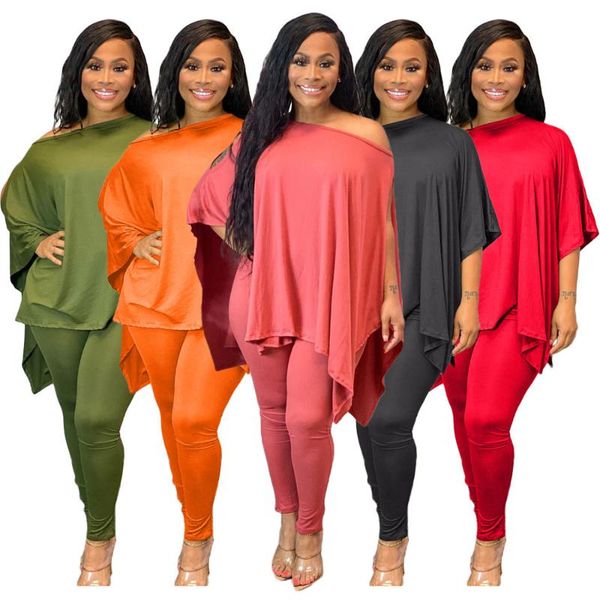 women's two piece pants somoshein tracksuit women fall pure color inclined shoulder irregular blouse close fitting sets wholesale drop, White
women's two piece pants somoshein tracksuit women fall pure color inclined shoulder irregular blouse close fitting sets wholesale drop, White