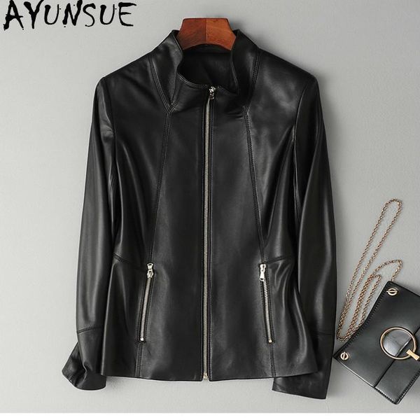 real genuine leather jacket women 2021 natural sheepskin coat womens clothing korean style ladies coats and jackets women's & faux, Black
real genuine leather jacket women 2021 natural sheepskin coat womens clothing korean style ladies coats and jackets women's & faux, Black