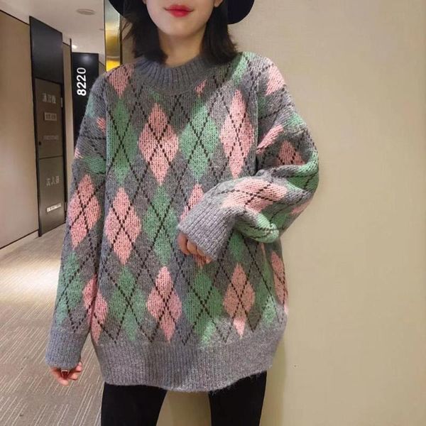 women's hsa women casual sweaters oneck loose style geomertric pull purple pink cashmere winter sweater jumpers retro i8xj, White;black
women's hsa women casual sweaters oneck loose style geomertric pull purple pink cashmere winter sweater jumpers retro i8xj, White;black
