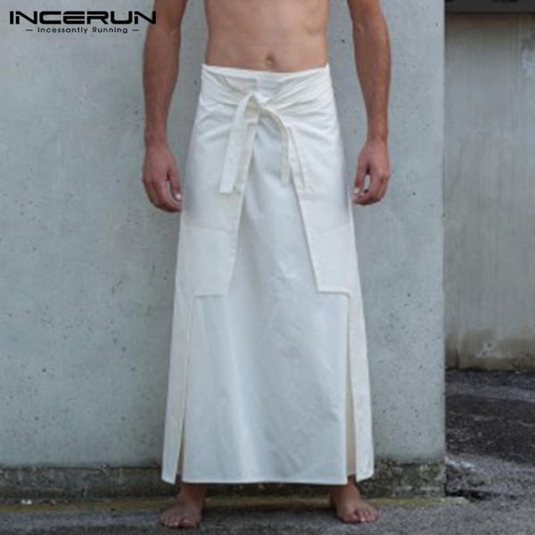 men's pants incerun men kilts martial arts style warrior knight kilt kendo skirts medieval vintage solid trousers 2021 5xl, Black
men's pants incerun men kilts martial arts style warrior knight kilt kendo skirts medieval vintage solid trousers 2021 5xl, Black