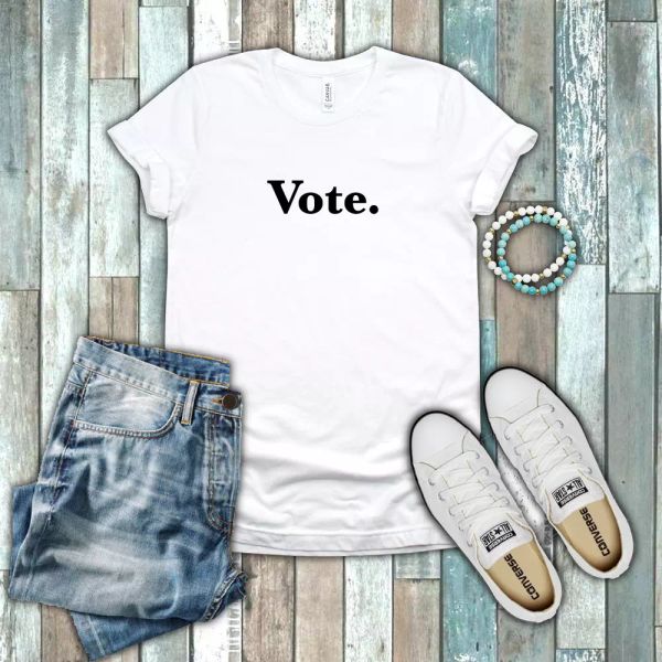 vote political democrat liberal register to vote gift black white cotton t-shirt, White;black
vote political democrat liberal register to vote gift black white cotton t-shirt, White;black
