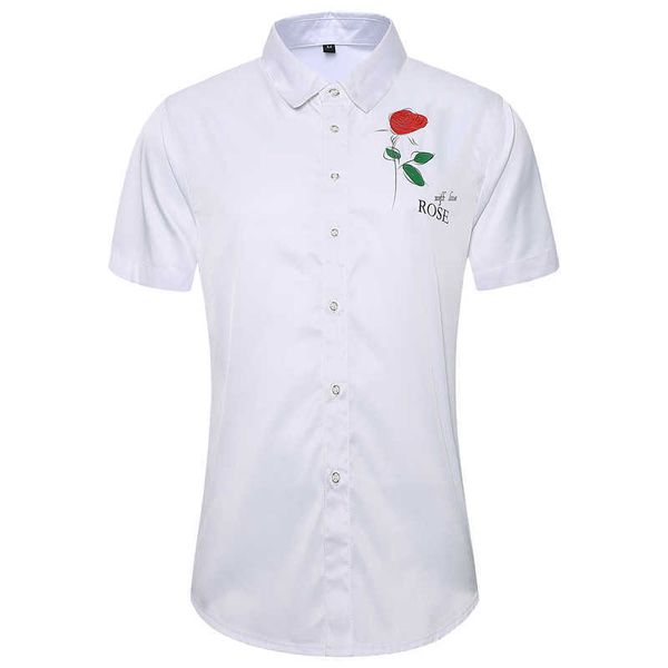 45kg-105kg summer casual mens shirts soft cool button down short sleeve father shirts romantic rose print on chest 4xl 5xl 210528, White;black
45kg-105kg summer casual mens shirts soft cool button down short sleeve father shirts romantic rose print on chest 4xl 5xl 210528, White;black