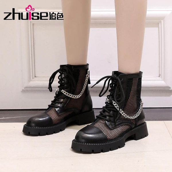 boots hollow summer thin 2021 spring single breathable sandals wild thick-soled mesh short, Black
boots hollow summer thin 2021 spring single breathable sandals wild thick-soled mesh short, Black