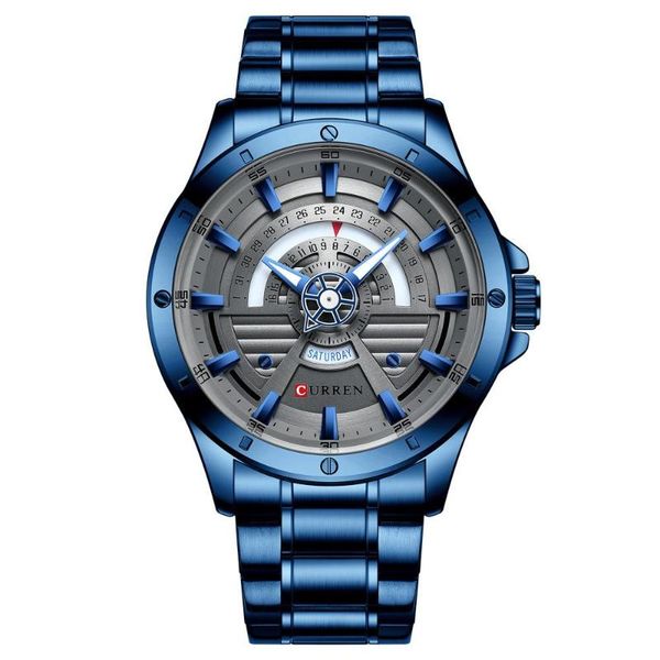 wristwatches 2021 student sports watch concept creative waterproof quartz steel band calendar men's fashion business, Slivery;brown
wristwatches 2021 student sports watch concept creative waterproof quartz steel band calendar men's fashion business, Slivery;brown