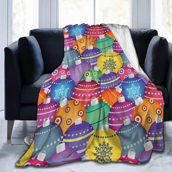 Blanket Flannel Fleece Blanket Colorful Christmas Balls Different Retro Patterns Holiday Celebration Theme Print Lightweight
Blanket Flannel Fleece Blanket Colorful Christmas Balls Different Retro Patterns Holiday Celebration Theme Print Lightweight