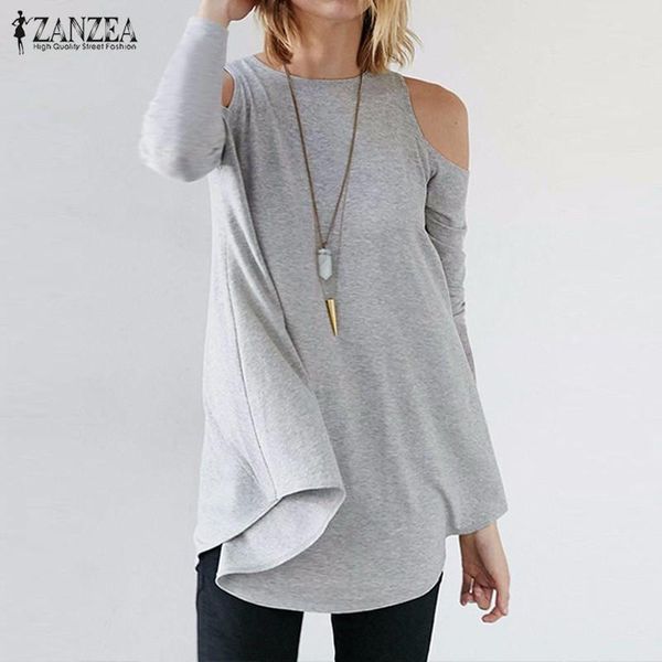 women's blouses & shirts zanzea casual blouse 2021 summer off shoulder fashion long sleeve female blusas basic tunic 5xl plus size, White
women's blouses & shirts zanzea casual blouse 2021 summer off shoulder fashion long sleeve female blusas basic tunic 5xl plus size, White