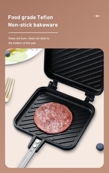 pans gas type sandwich bread mold double side frying pan toast baking non stick durable
pans gas type sandwich bread mold double side frying pan toast baking non stick durable