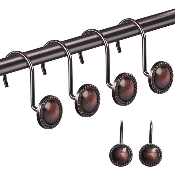 hooks & rails 12pcs shower curtain retro rust-resistant round decorative for bathroom beautiful and useful
hooks & rails 12pcs shower curtain retro rust-resistant round decorative for bathroom beautiful and useful