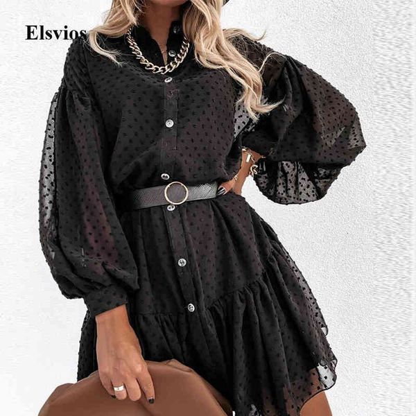 casual dresses 2021 spring women lace mesh mini autumn v-neck long sleeve ruffle party lady button loose shirt vestidos gb4f, Black;gray
casual dresses 2021 spring women lace mesh mini autumn v-neck long sleeve ruffle party lady button loose shirt vestidos gb4f, Black;gray