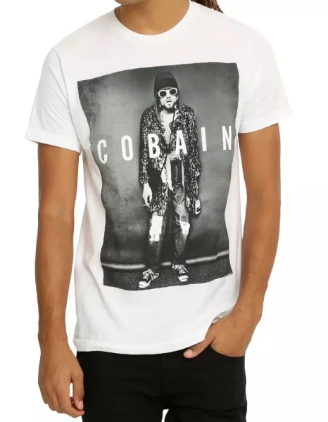 nirvana kurt cobain leopard jacket p t-shirt white nwt licensed & official, White;black
nirvana kurt cobain leopard jacket p t-shirt white nwt licensed & official, White;black