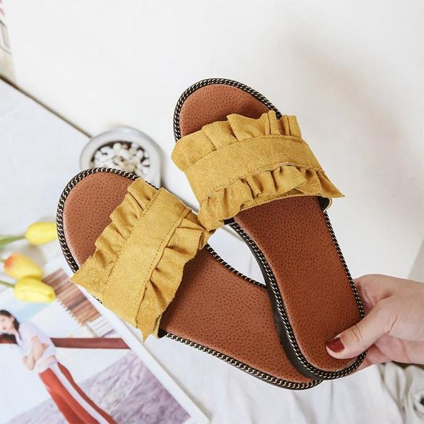 summer women slippers peep toe solid outdoor pleated ladies shoes flat fashion sweet comfortable female footwear, Black
summer women slippers peep toe solid outdoor pleated ladies shoes flat fashion sweet comfortable female footwear, Black