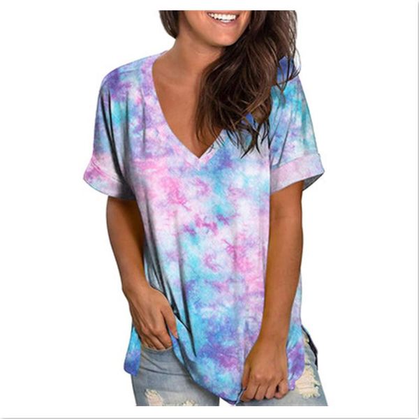 women's t-shirt gradient casual t shirt female women harajuku summer tees clothing ladies 2021 short sleeve pullover, White
women's t-shirt gradient casual t shirt female women harajuku summer tees clothing ladies 2021 short sleeve pullover, White