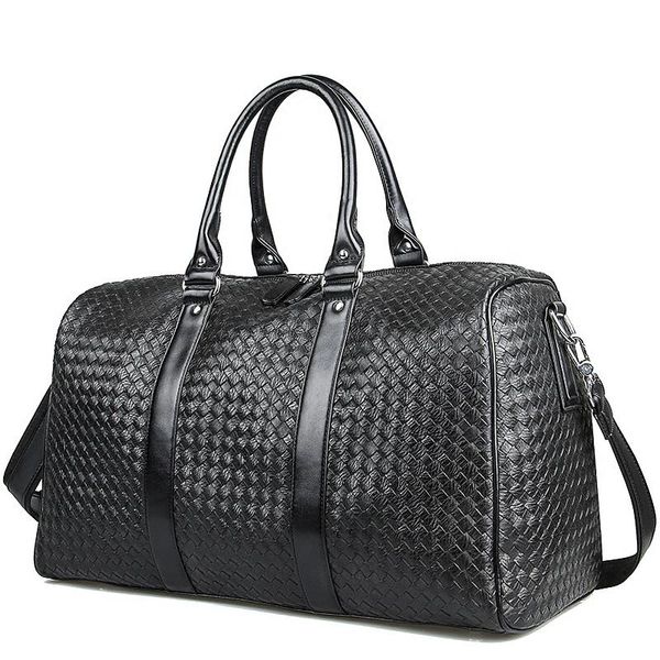 duffel bags design woven pattern pu leather portable multi-function handbag high capacity men's travel bag black
duffel bags design woven pattern pu leather portable multi-function handbag high capacity men's travel bag black