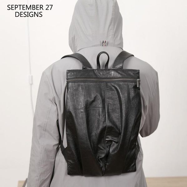 backpack fashion men backpacks genuine leather luxury handmade casual daypack 100% cowskin travel simple handbag
backpack fashion men backpacks genuine leather luxury handmade casual daypack 100% cowskin travel simple handbag