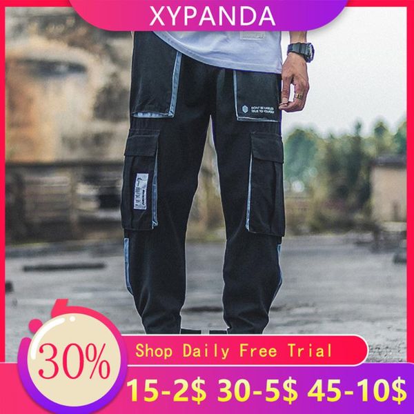 men's pants xypanda overalls tide brand summer thin section trend wild all-match casual nine-point beam, Black
men's pants xypanda overalls tide brand summer thin section trend wild all-match casual nine-point beam, Black