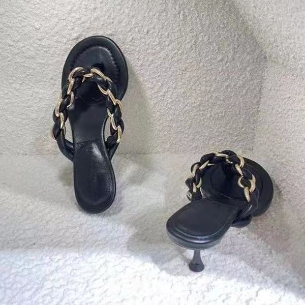 70% off wholesale sandals flip-flops high heels summer breathable fashion handicrafts metal chain designer shoes comfort real leather luxury, Black
70% off wholesale sandals flip-flops high heels summer breathable fashion handicrafts metal chain designer shoes comfort real leather luxury, Black