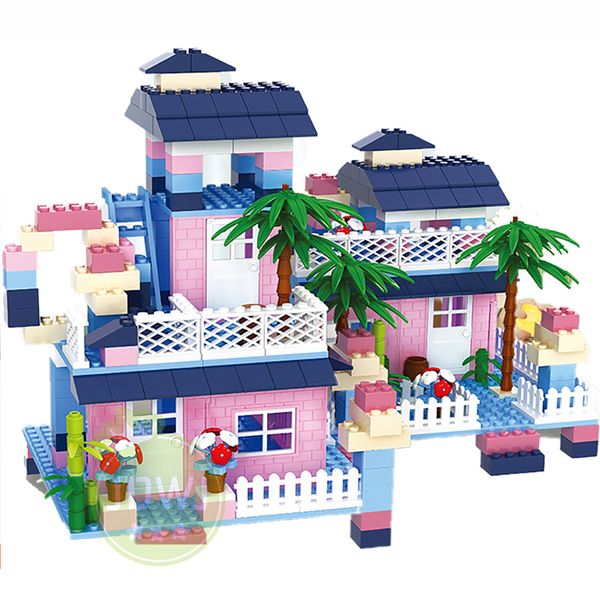 445pcs dream villa pink house building blocks sets villa dream slide girls educational toys birthday gifts for children
445pcs dream villa pink house building blocks sets villa dream slide girls educational toys birthday gifts for children